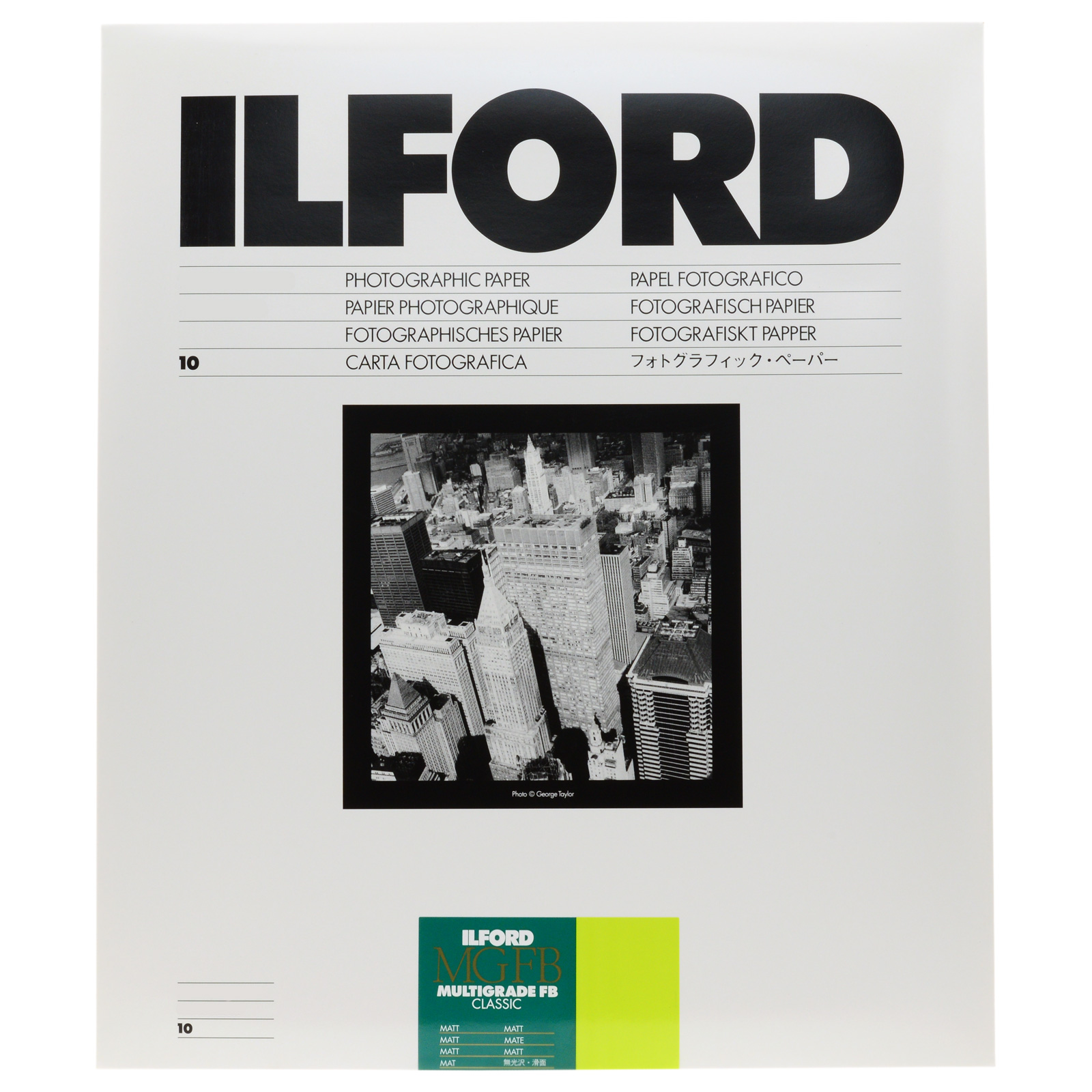 Фотобумага Ilford MGFB Classic 5K 30,5x40,6/10 листов матовая