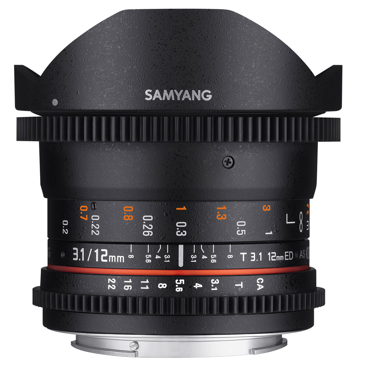 Samyang 12mm T3.1 ED AS NCS Fish-eye VDSLR Canon EF №ECP16421, New Demo