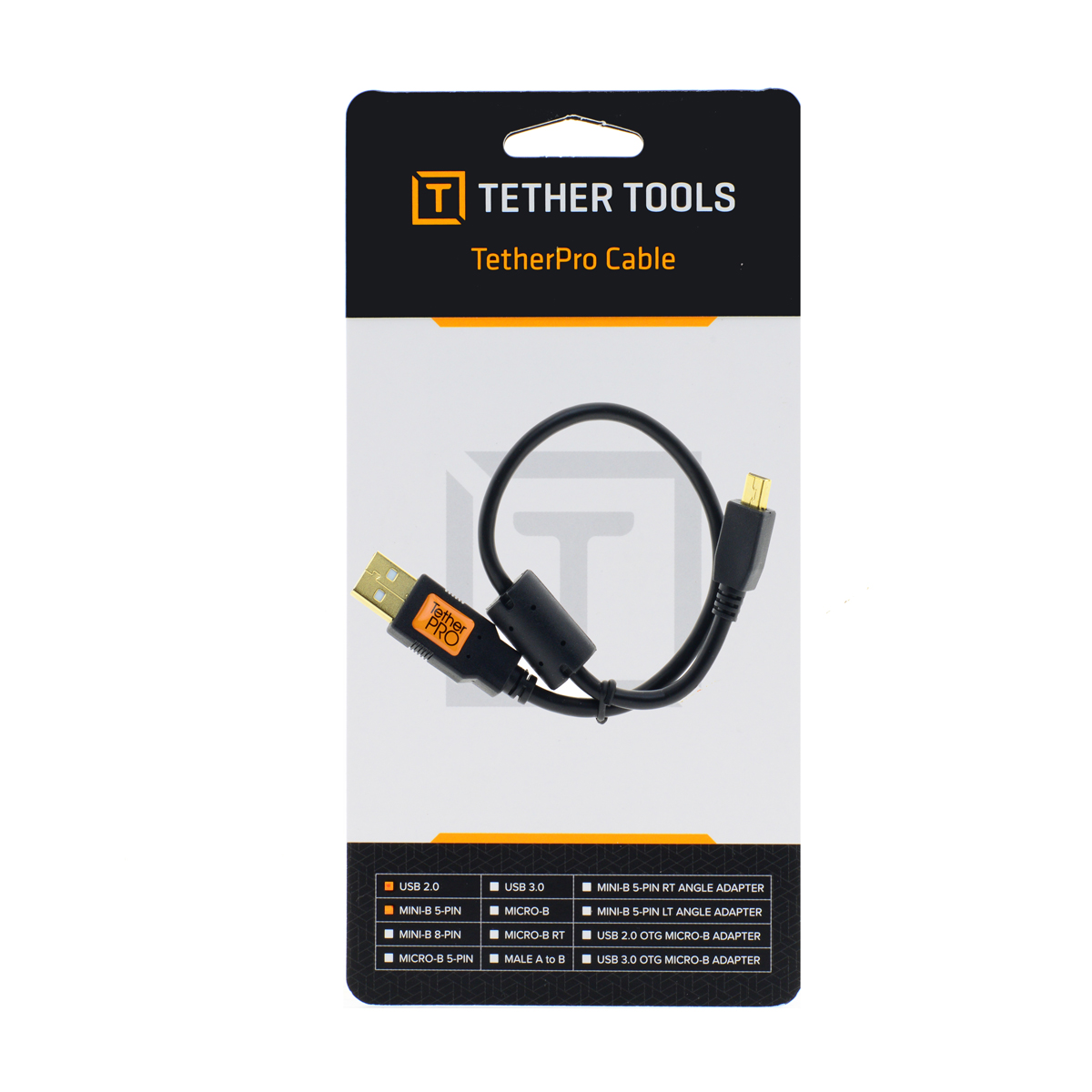 Кабель Tether Tools TetherPro USB 2.0 to Mini-B 5-Pin 30cm Black