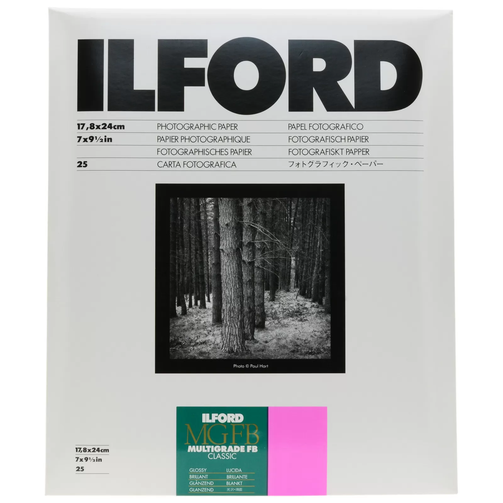 Фотобумага Ilford MGFB Classic 1K 17,8x24/25 листов глянцевая